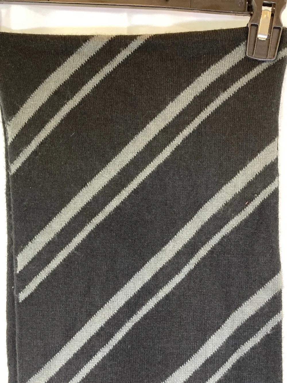 Disney Parks Scarf Mickey Mouse Black Gray Stripe Adult Unisex